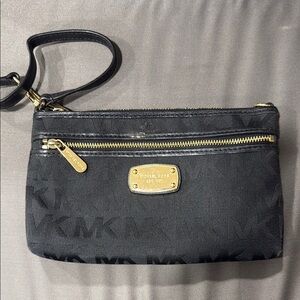 Michael Kors Black wristlet wallet